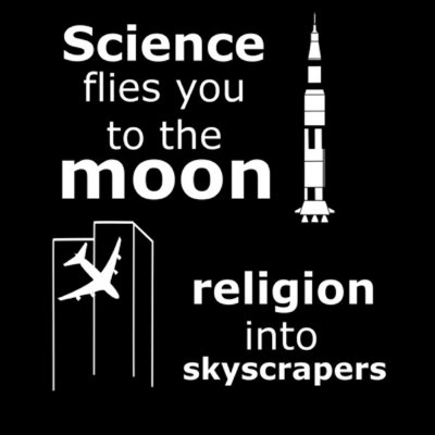 Science Flies You To The Moon Graphic