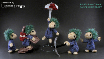 Crocheted Lemmings