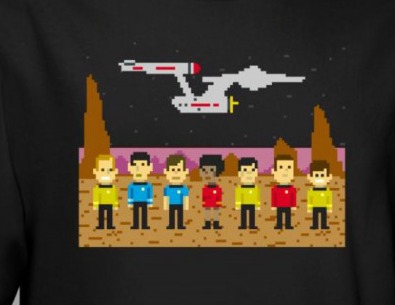 8-Bit Star Trek The Original Series T-Shirt