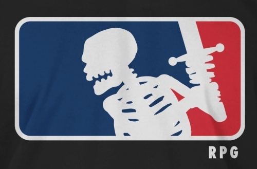 MLB-Style RPG Skeleton T-Shirt