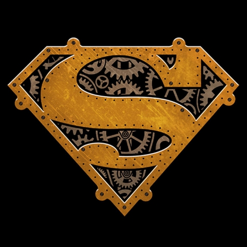 Steampunk Superman Logo T-Shirt