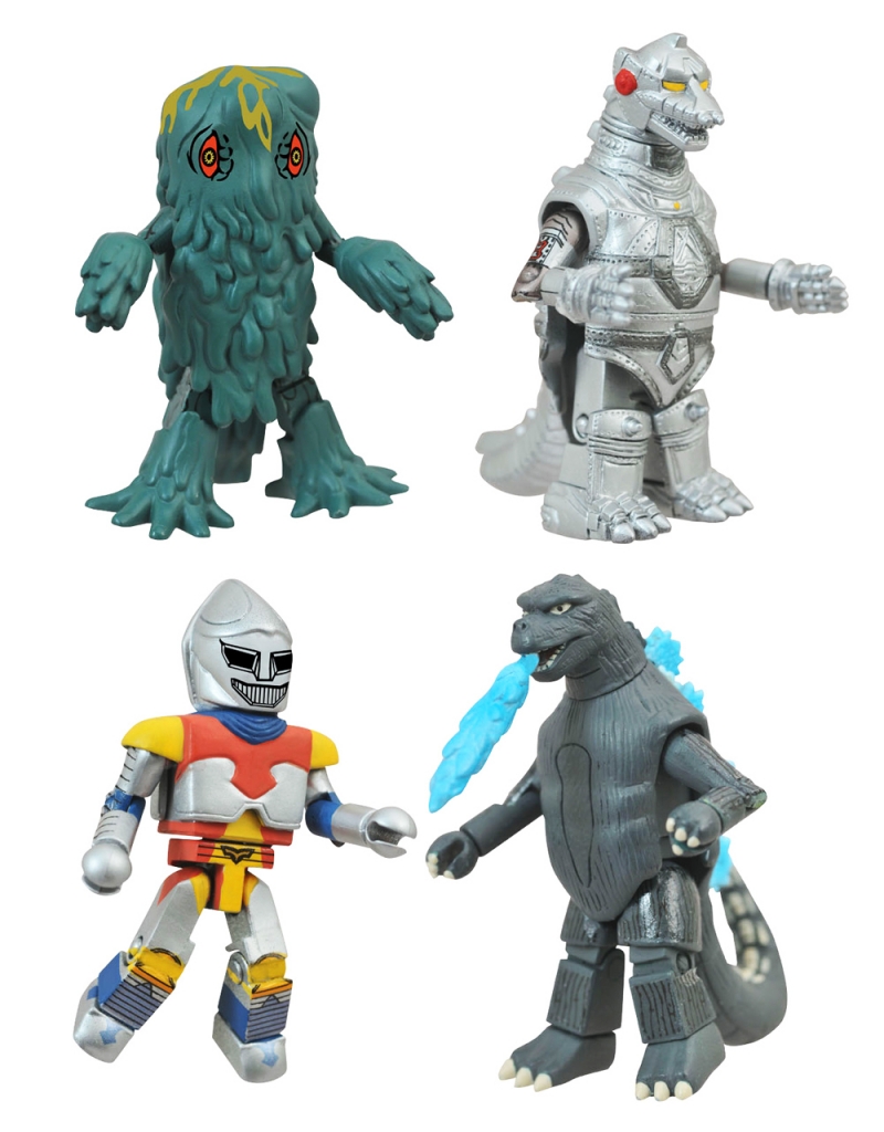 Hedorah, Mechagdozilla, Jet Jaguar, Atomic Godzilla