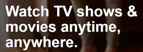Netflix screenshot: "Watch movies & TV shows anytime, anywhere."