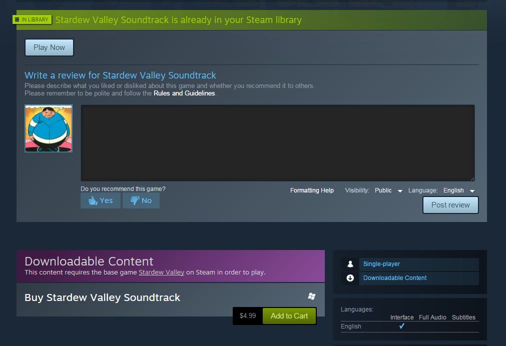 Buy Stardew Valley Steam