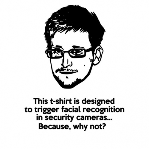 Edward Snowden Facial Recognition T-Shirt