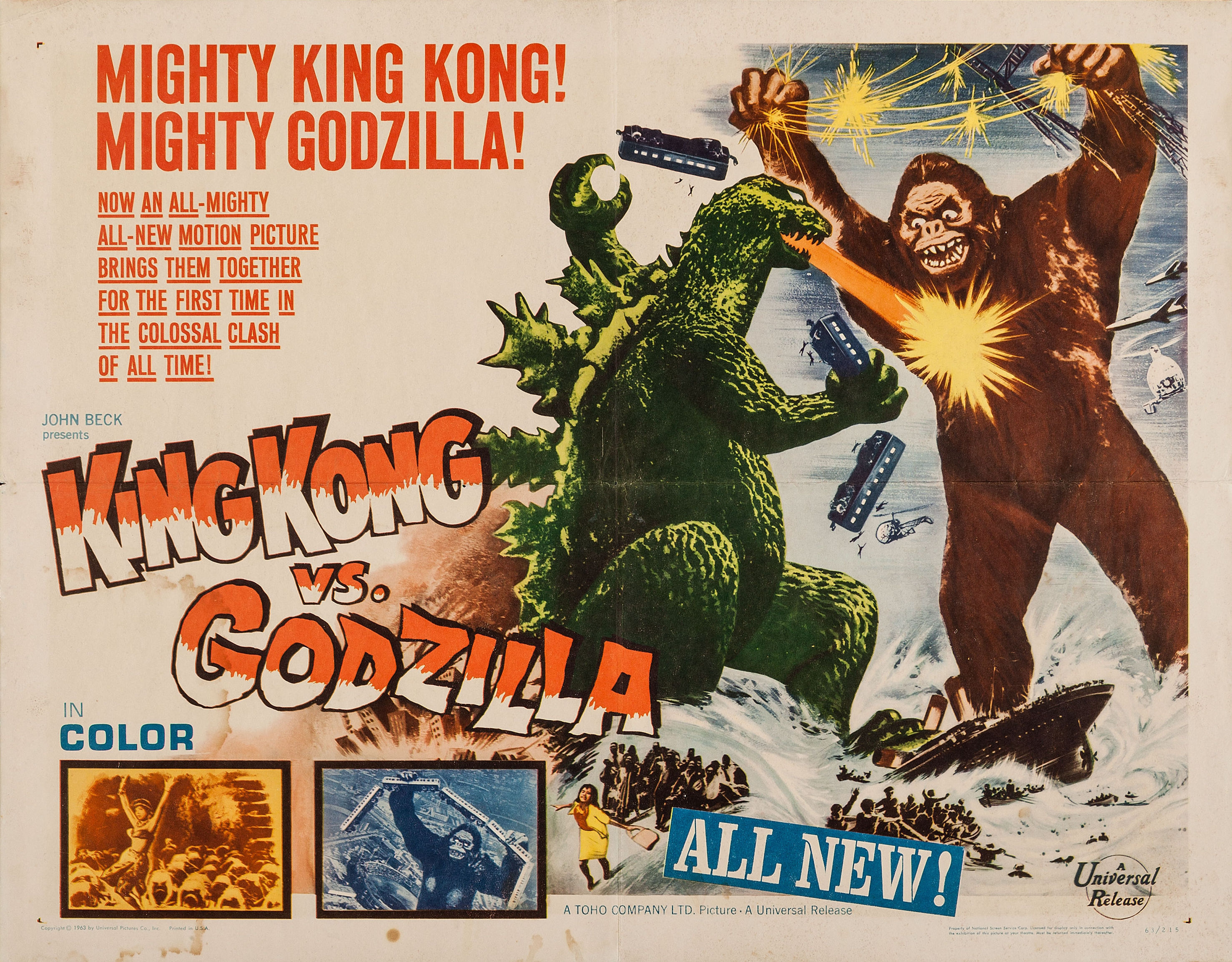 Image result for king kong vs godzilla poster