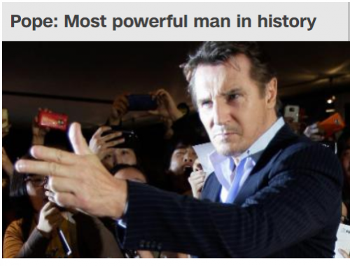 Liam Neeson - The Pope Has A Very Particular Skill Set