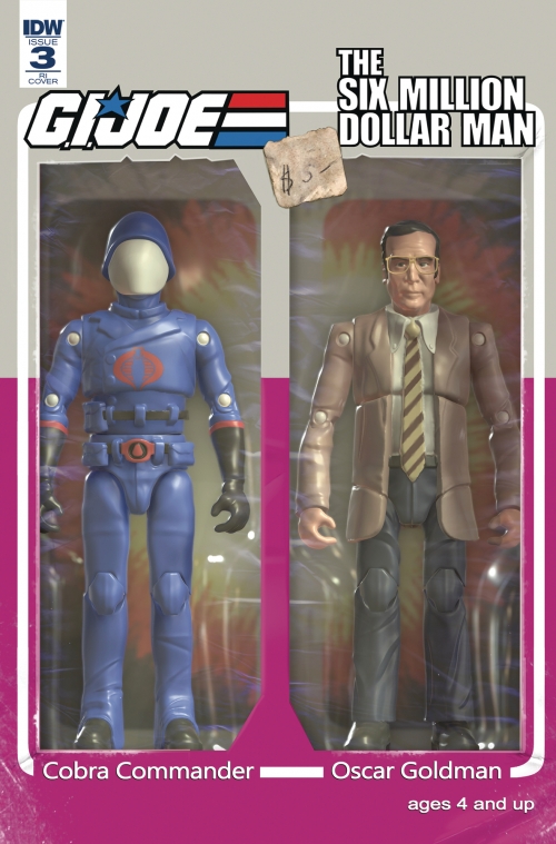 GI Joe vs. Six Million Dollar Man #3 Action Figure Variant Cover