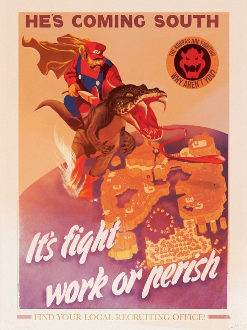 Mario Propaganda Poster