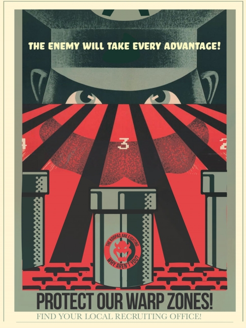 Mario Propaganda Poster