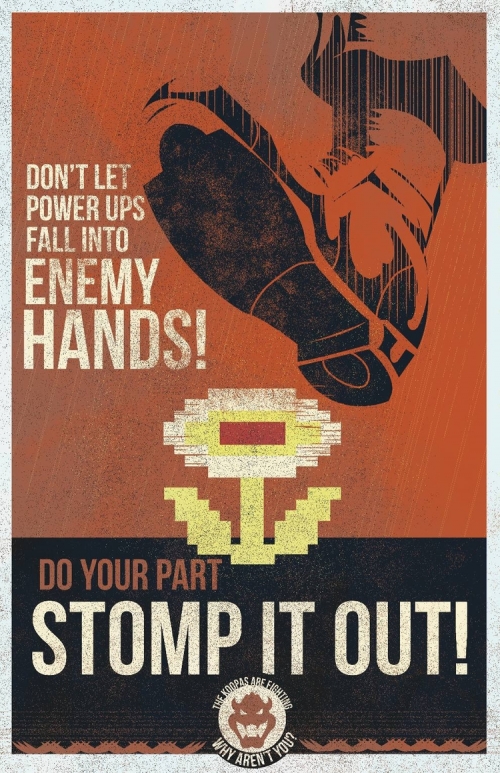 Mario Propaganda Poster