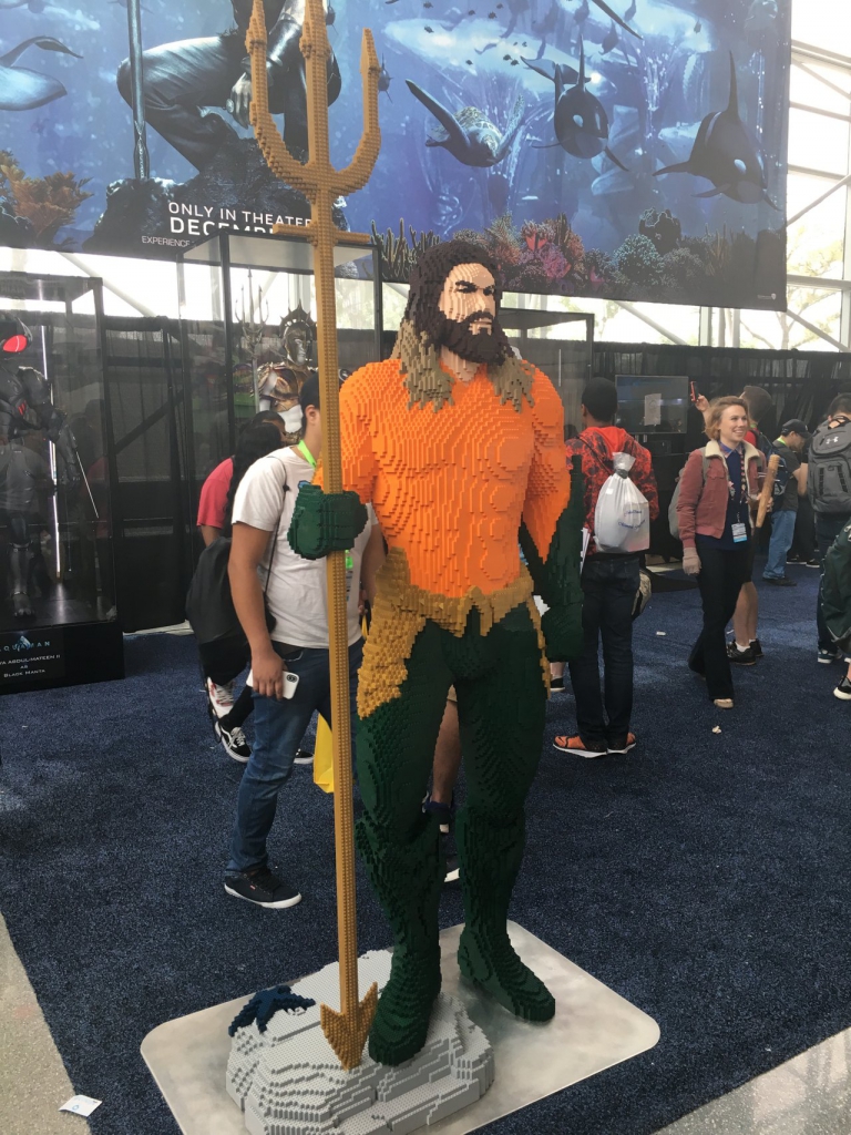 Life-Size Lego Aquaman at New York Comic Con 2018