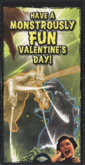 Godzilla Valentine - "Have A Monstrously Fun Valentine's Day!"