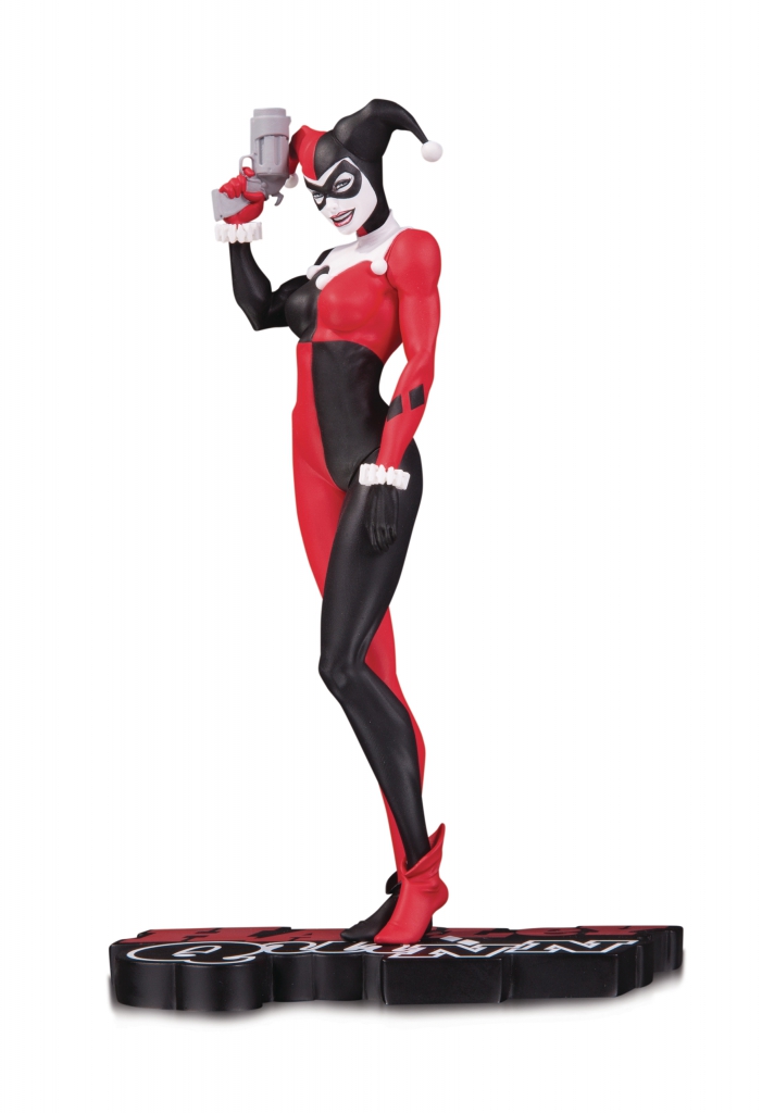 Harley Quinn Red, White & Black Statue by Michael Turner