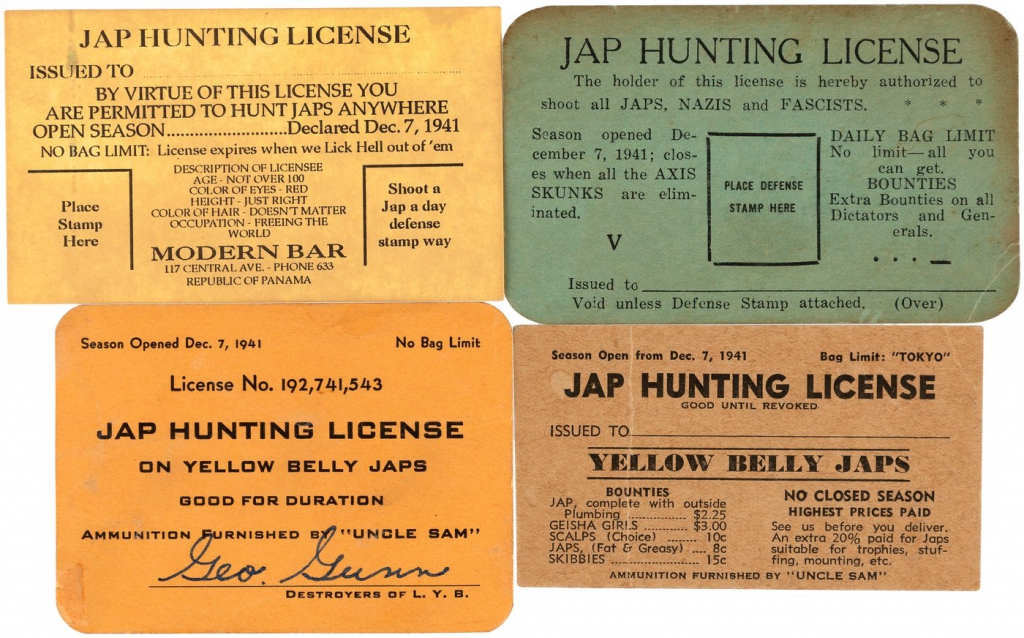 Jap Hunting Licenses