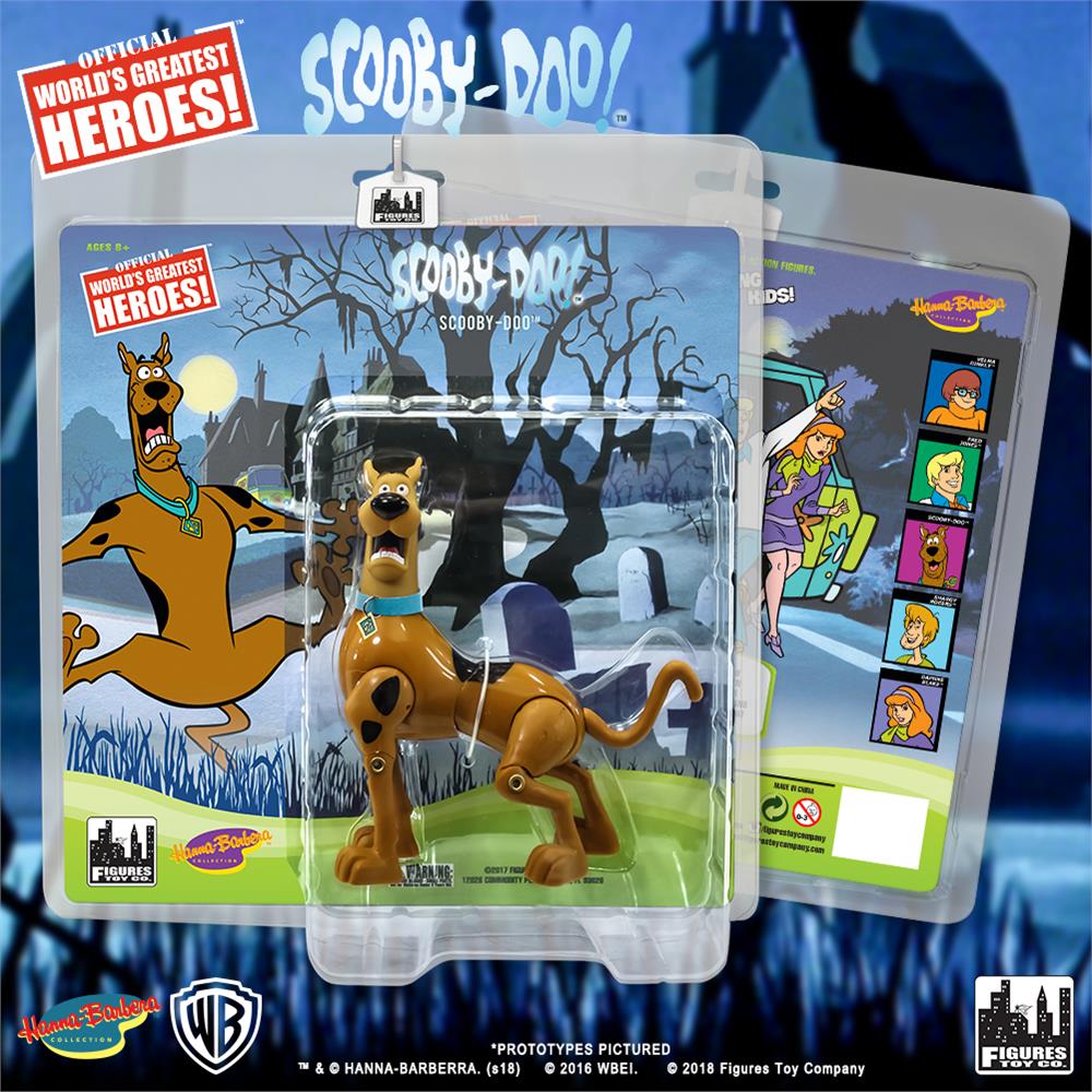 Figures Toy Co. Retro Scooby Doo Action Figures - Scooby Doo, Scared Variant