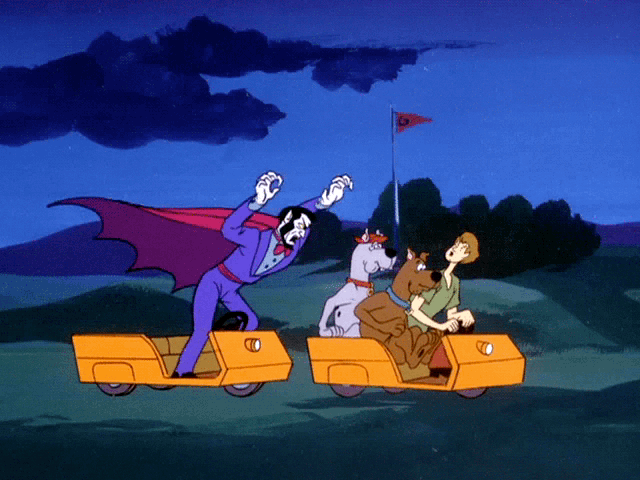 Scooby Doo - Vampires, Bats, and Scaredy Cats Animated GIF