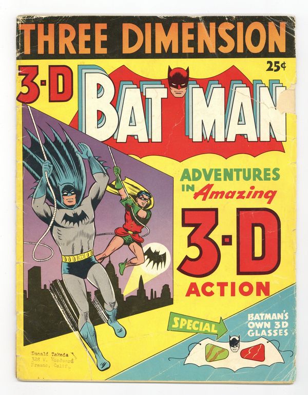 3-D Batman Front Cover (1953) 