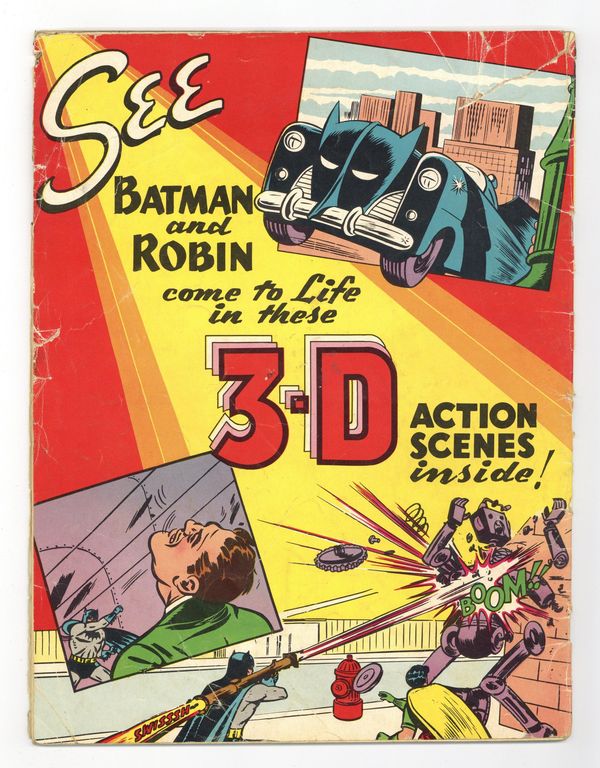 3-D Batman Back Cover (1953)