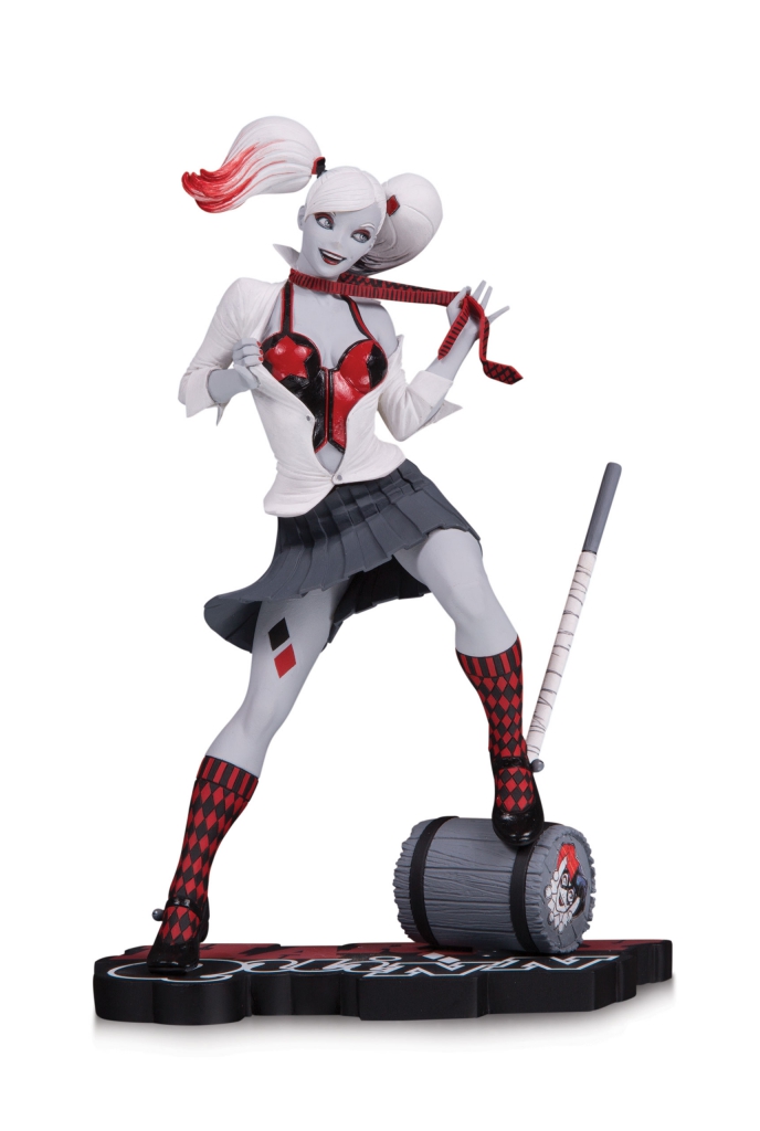 Harley Quinn Red, White & Black Statue by Guillem March