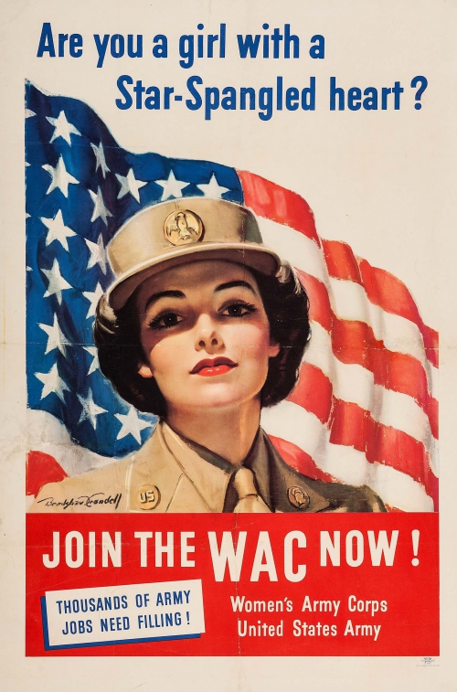 World War II Propaganda Poster–Are You A Girl With A Star-Spangled ...