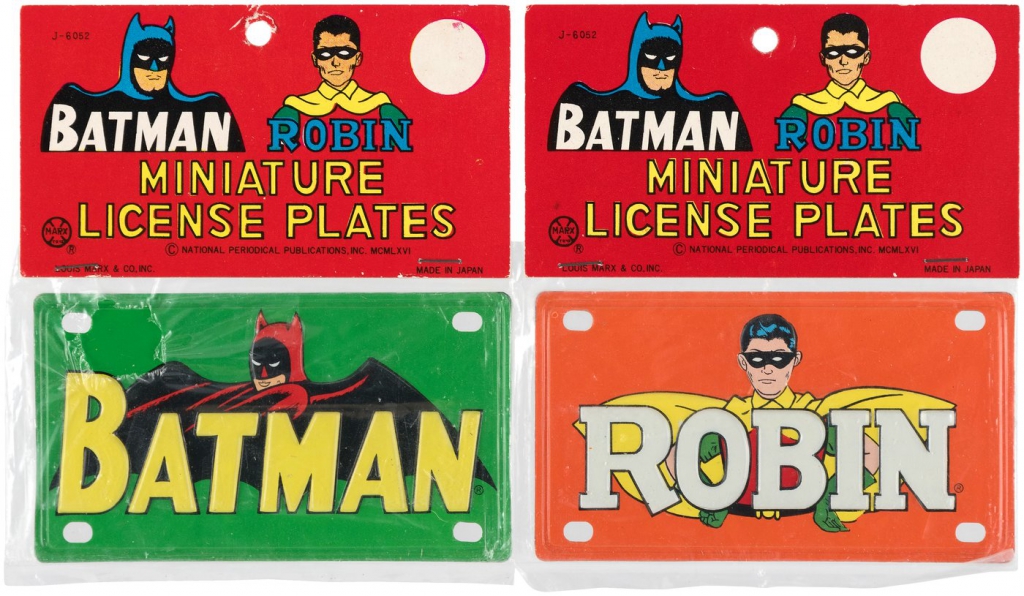 Batman and Robin Miniature License Plates