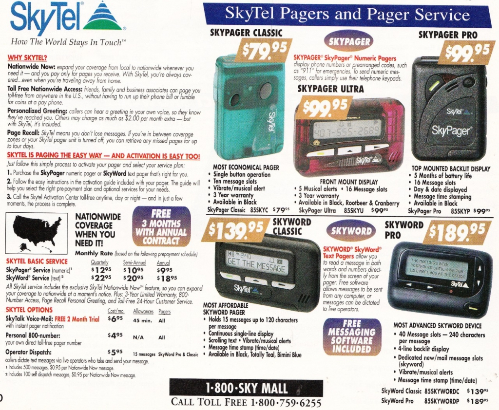 Skytel Skypager Ad