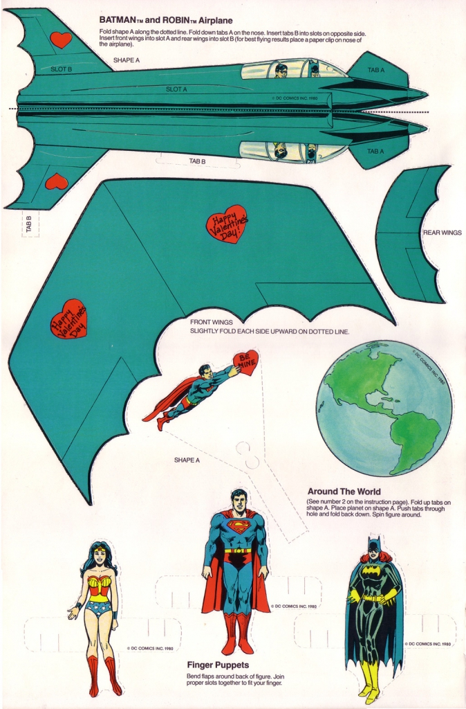 Superfriends Action Valentine Playbook (1980)