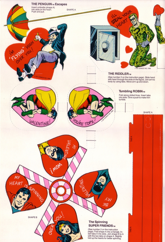 Superfriends Action Valentine Playbook (1980)