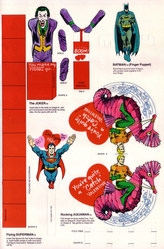 Superfriends Action Valentine Playbook (1980)