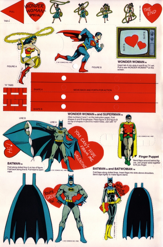 Superfriends Action Valentine Playbook (1980)