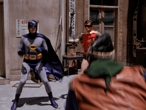 Batman Classic 1966 Series–Shoot A Crooked Arrow Animated GIF –  