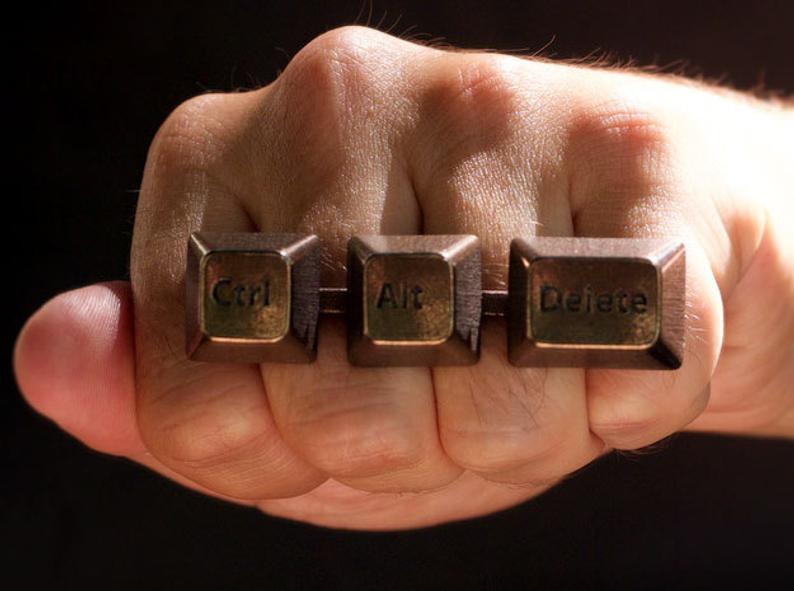 CTRL-ALT-DELETE Brass Knuckles