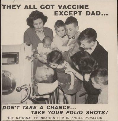 Polio Ad - They All Got Vaccine Except Dad