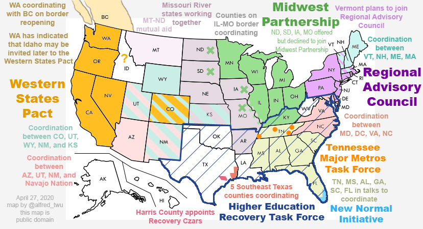 Alfred Twu's Map of State Level COVID-19 Pacts