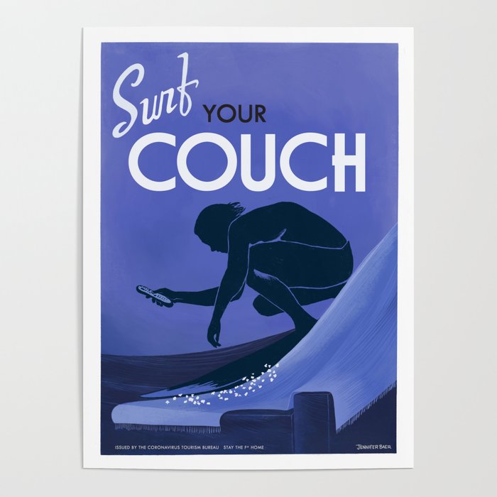 CVOID 19 Travel Posters - Surf Your Couch