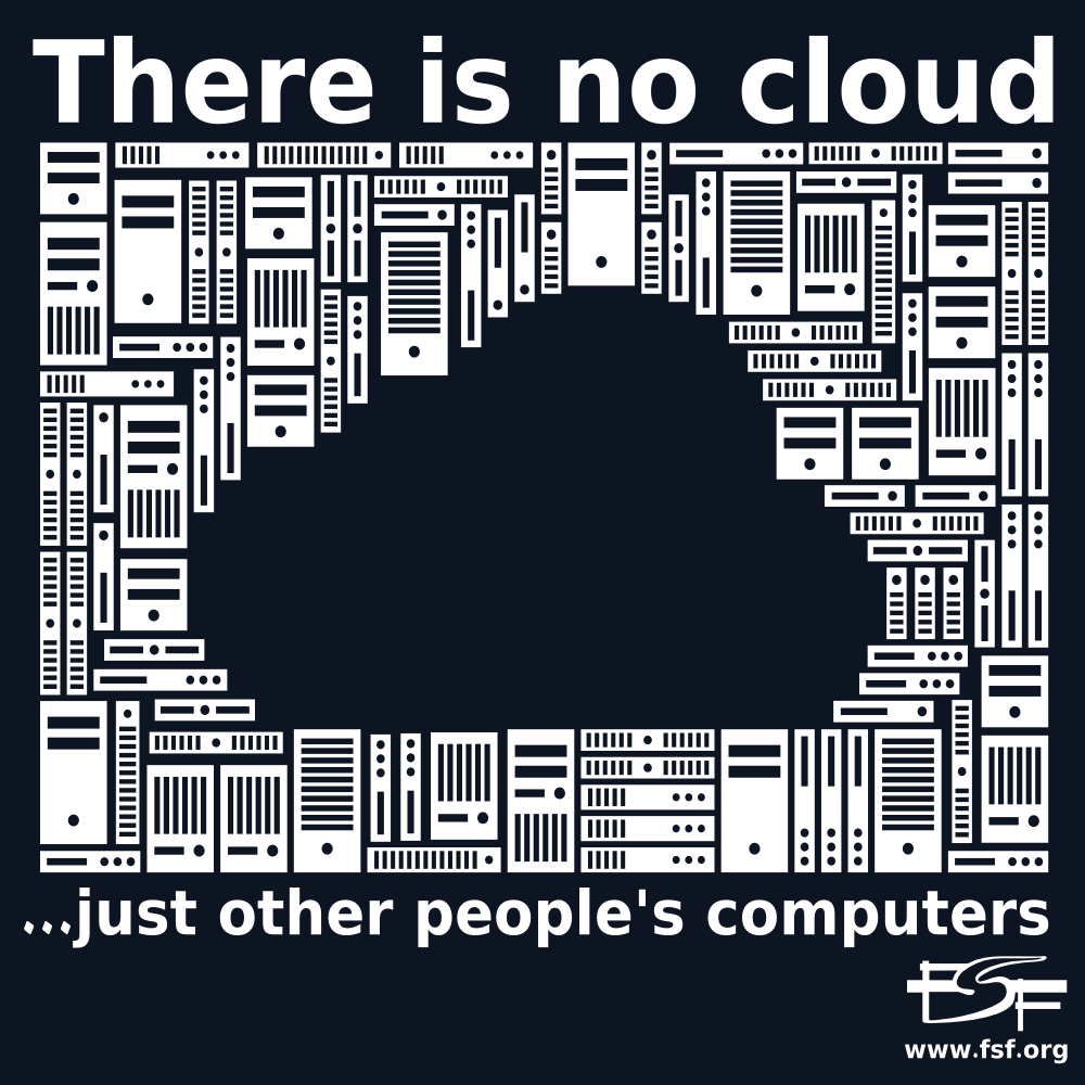 Free Software Foundation - There Is No Cloud . . . Just Other People's Computers