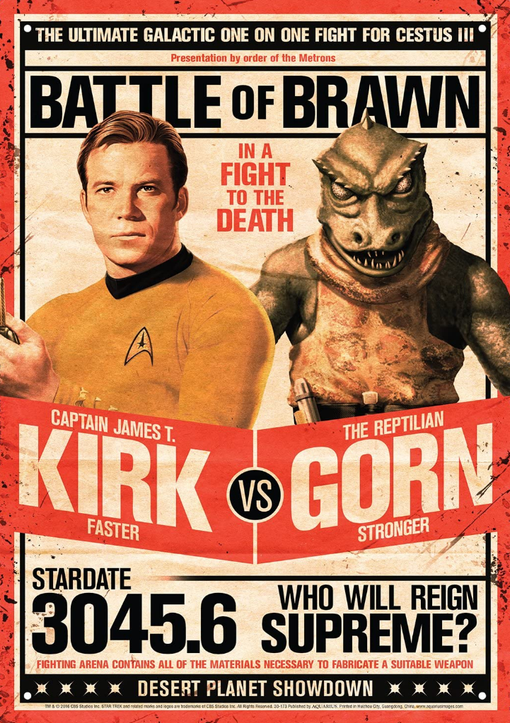 Battle of Brawn - Kirk vs. Gorn Poster