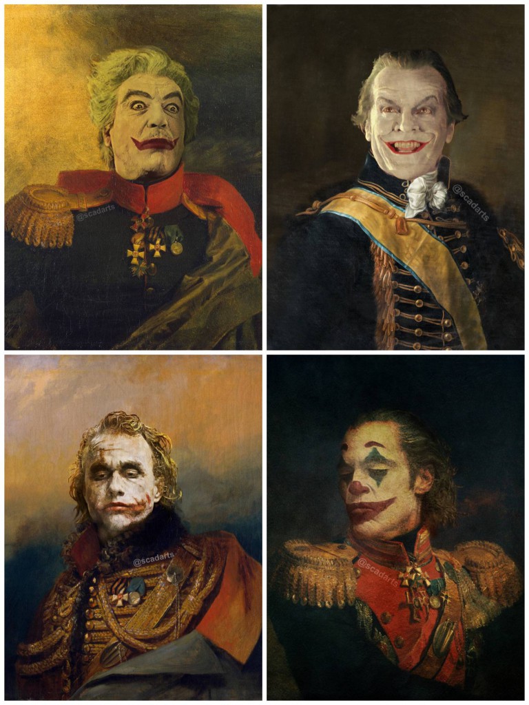 The Joker Photoshopped Into Old Paintings