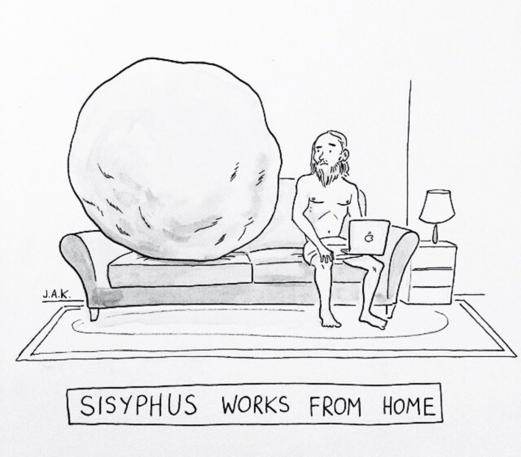 Sisyphus Works From Home