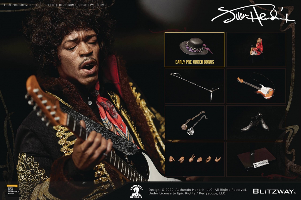 Jimi Hendrix 1/6 Scale Action Figure