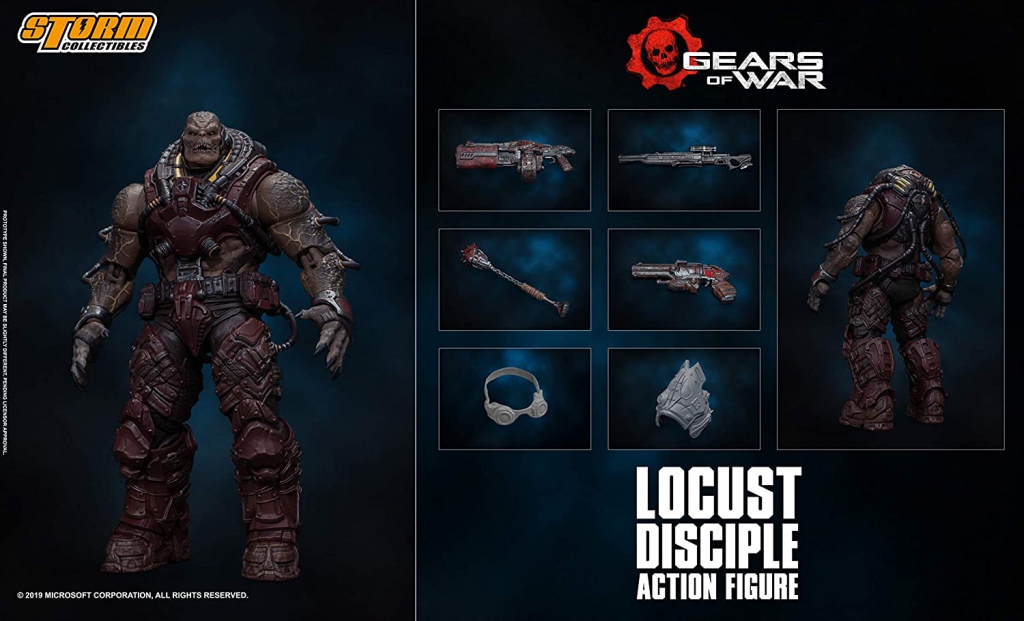 Gears Tactics - Locust Disciple Action Figure