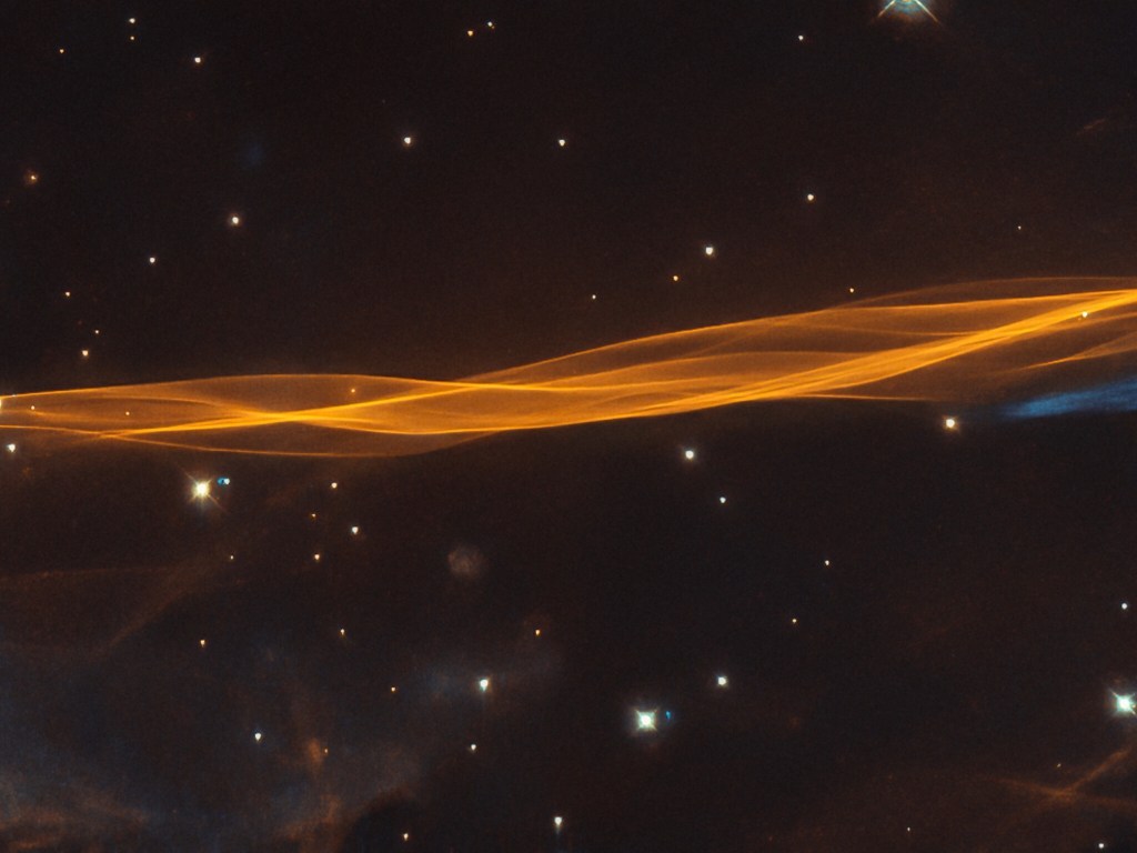 Hubble Image of Cygnus Supernova Blast Wave