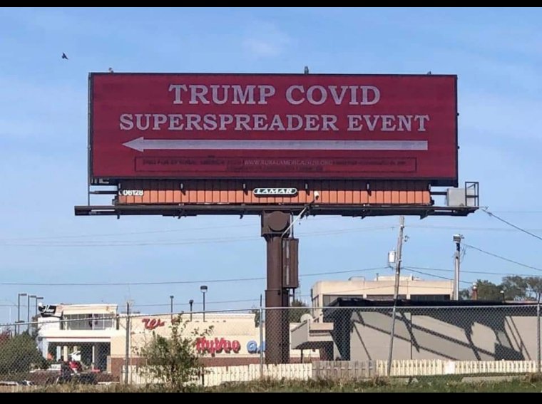 Trump COVID Superspreader Event Billboard