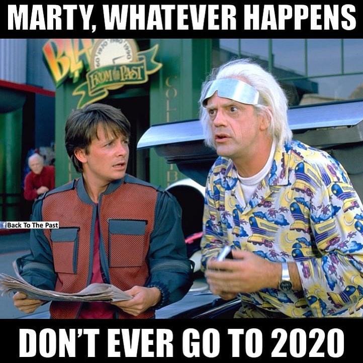 Back to the Future Meme - Marty, Whatever Happens, Don't Ever Go to 2020