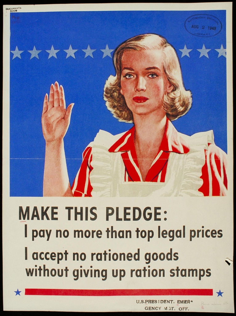 World War II Propaganda Poster - Make This Pledge