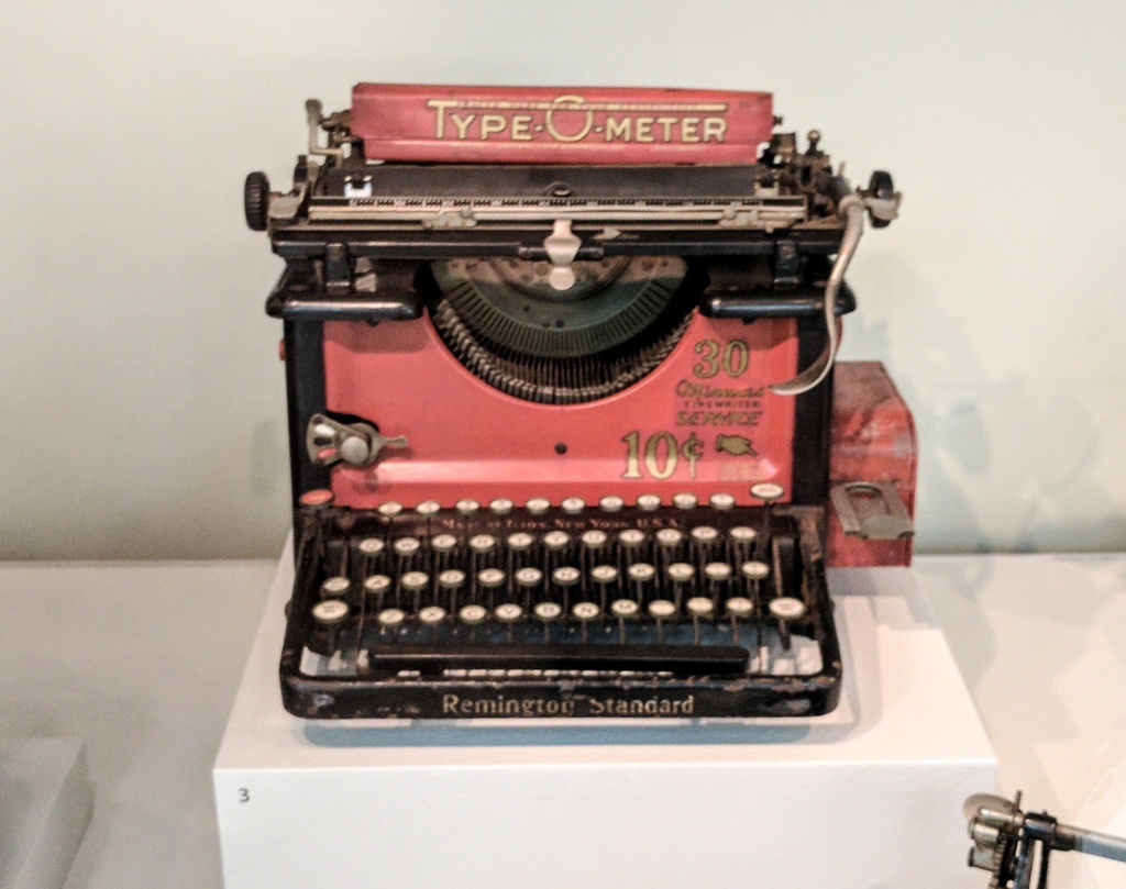 Coin Operated Typewriter