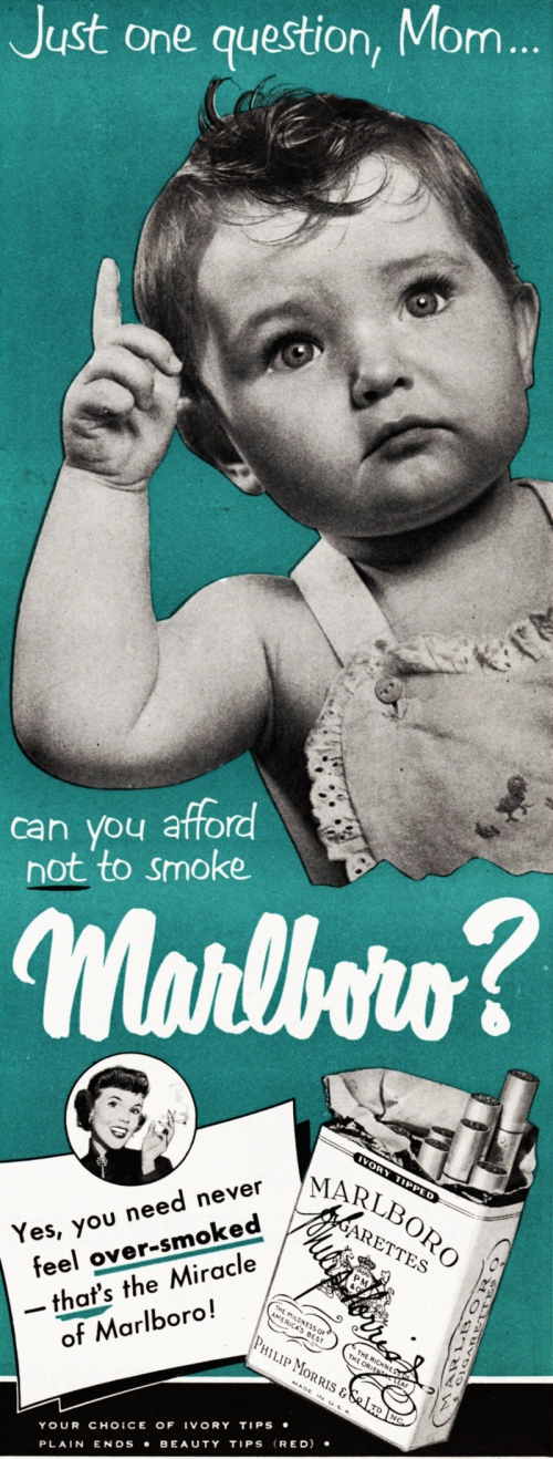 Marlboro Baby Ad Campaign, 1951 – Brian.Carnell.Com