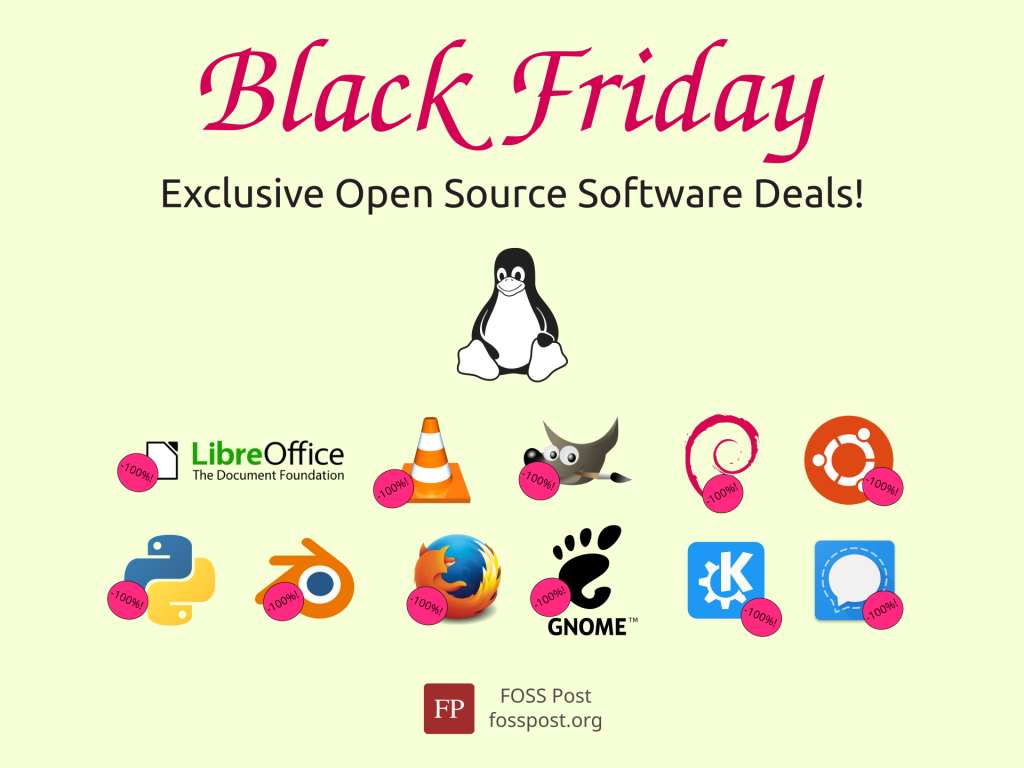 Black Friday Deals on Open Source Software