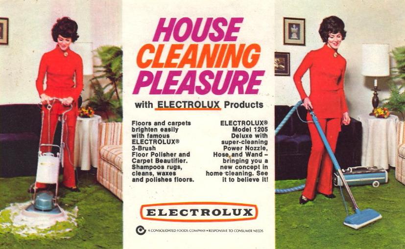 Electrolux Ad: House Cleaning Pleasure